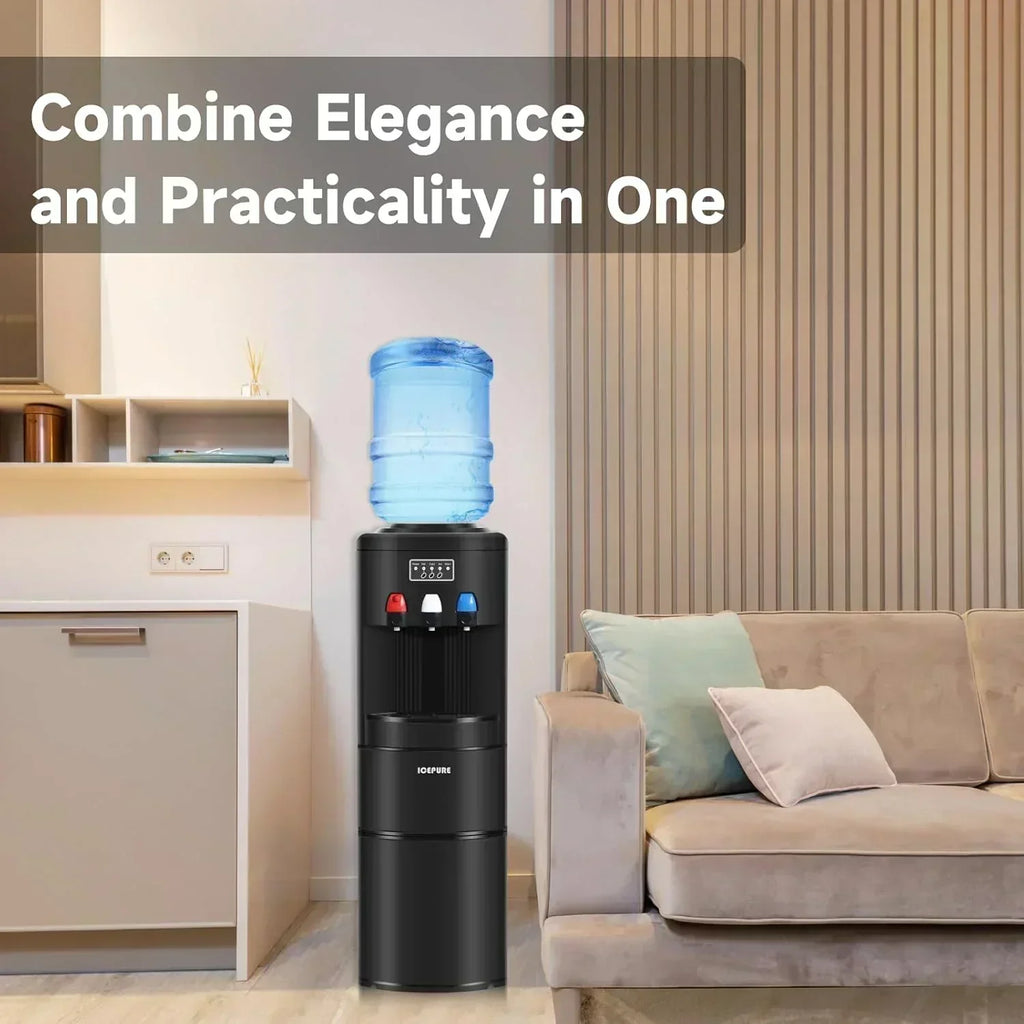ICEPURE Water Dispenser with Ice Maker 3-in-1 Hot and Cold Water Cooler Ice Maker Machine wourant