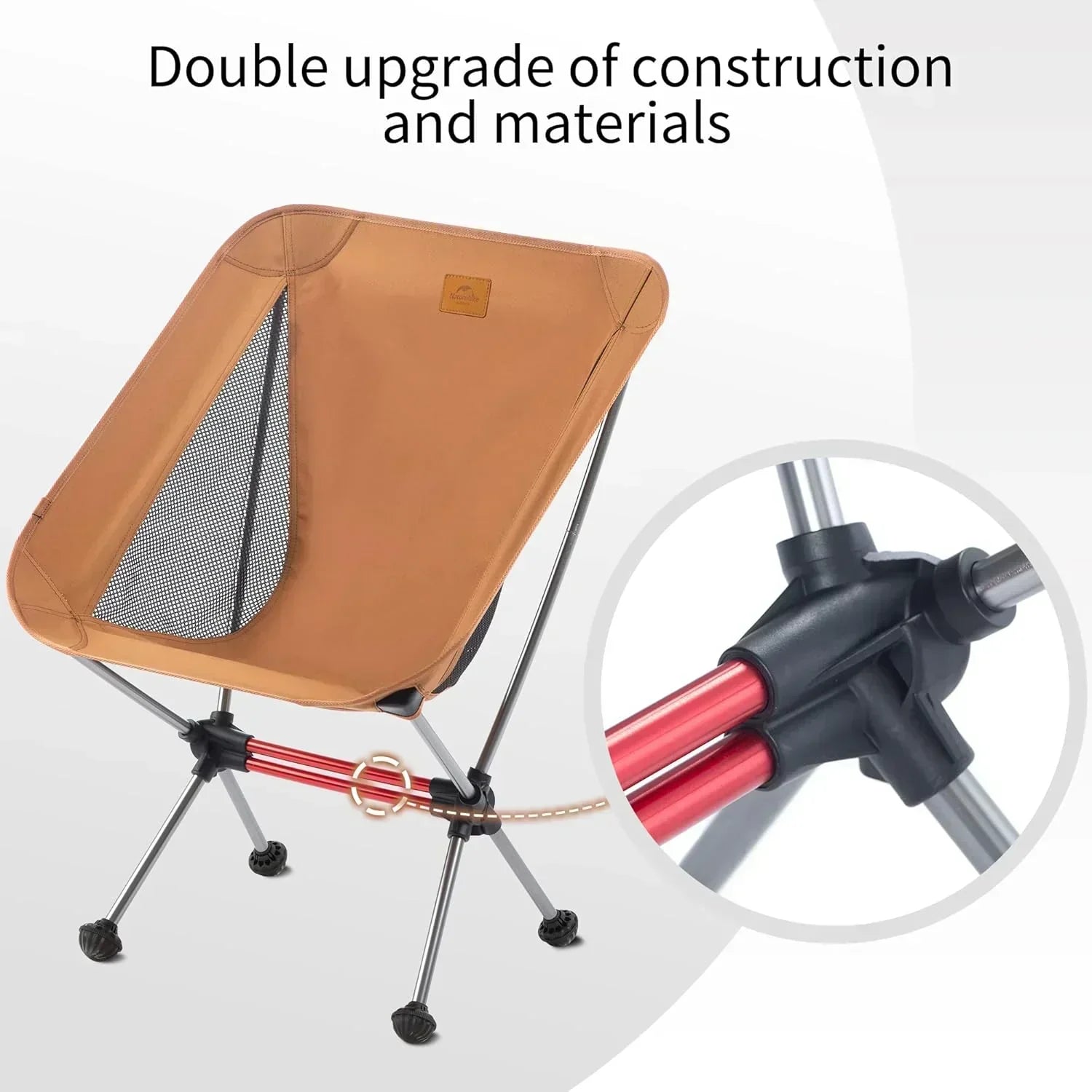 Ultralight Camping Chair 2.12 lbs Portable Backpacking Chair Folding Hiking Chair wourant