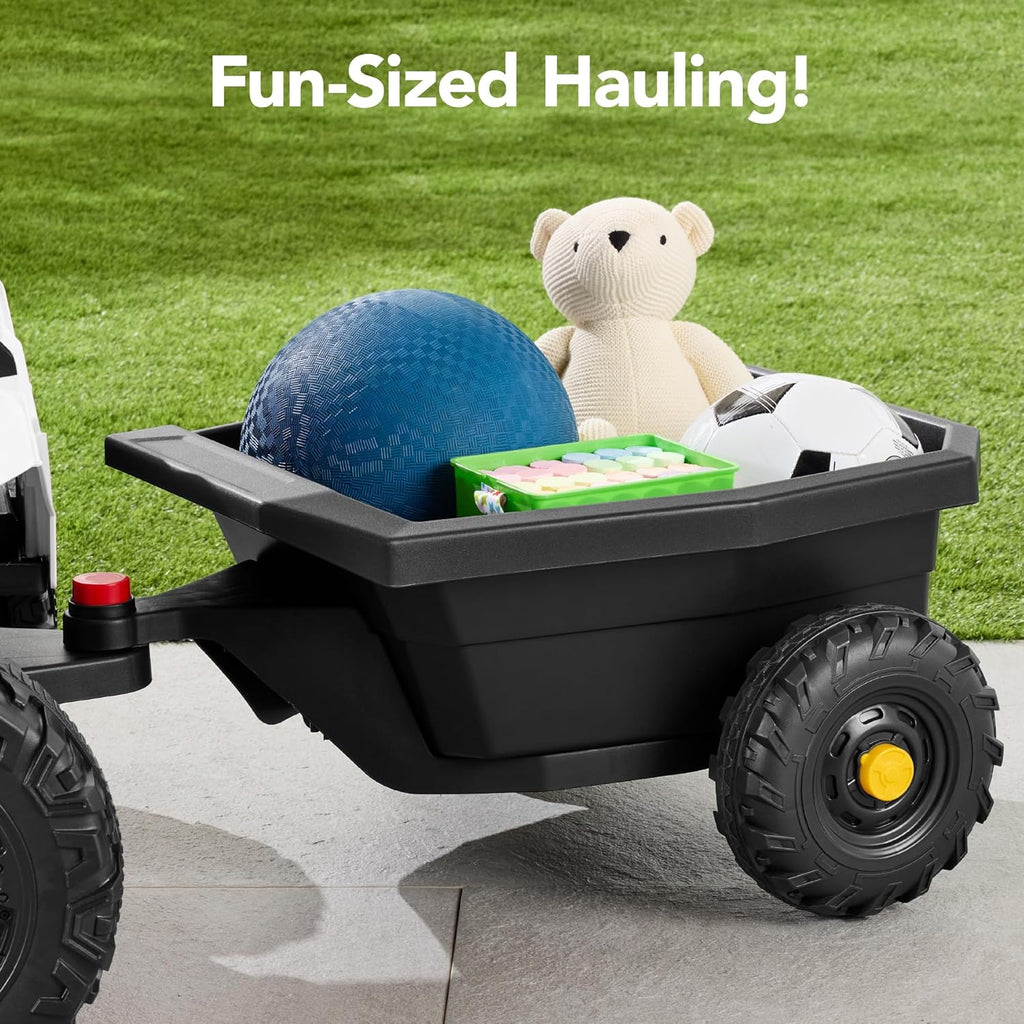 Children's black UTV electric children's car wourant