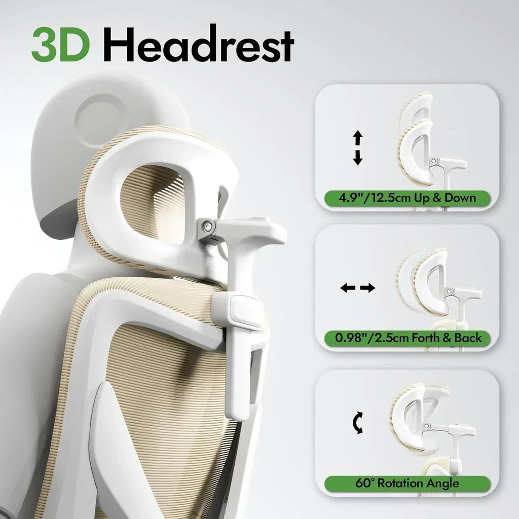 Office computer desk and chair gaming chair with lumbar support and headrest wourant