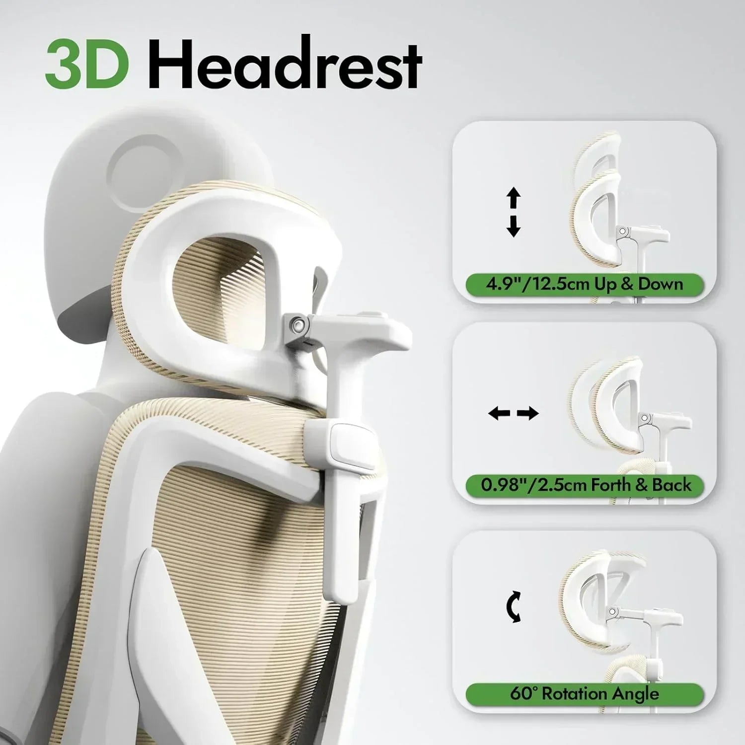 Office computer desk and chair gaming chair with lumbar support and headrest wourant