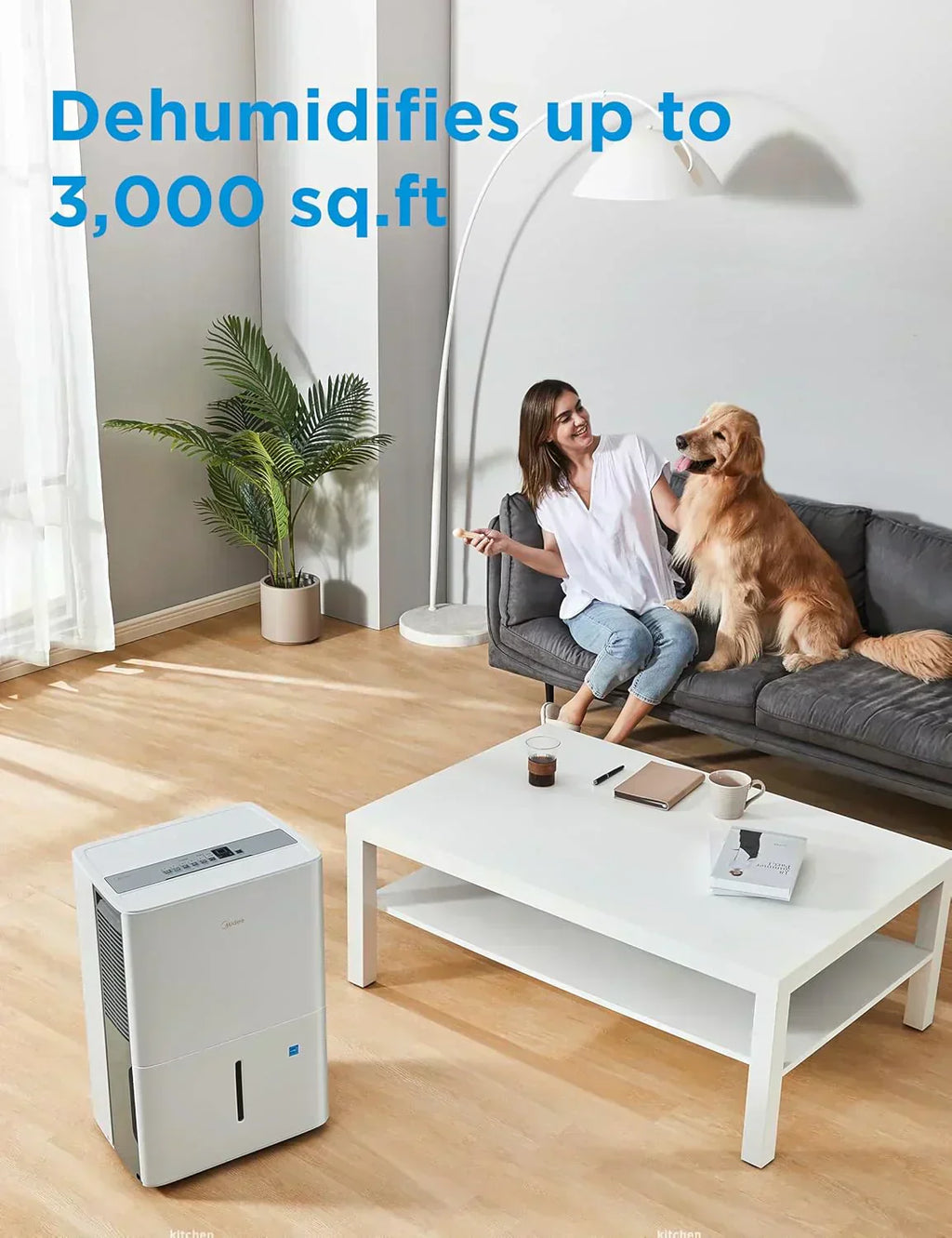 4,500 Sq. Ft.Dehumidifier for Basement Energy Star Certified With Reusable Air Filter 50 Pint wourant