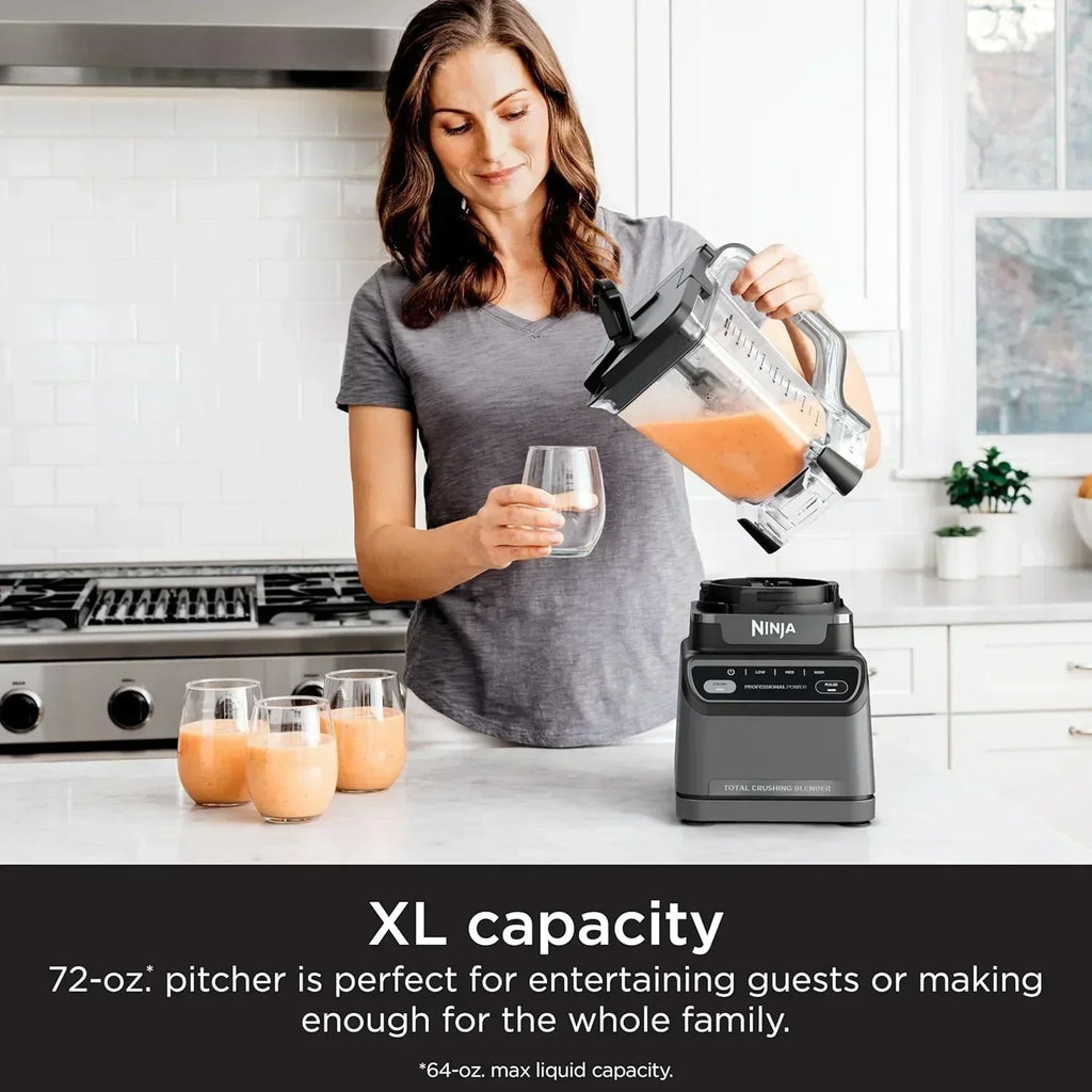 Ninja BL660 Professional Compact Smoothie and Food Processor Blender 1100W 3 Functions wourant