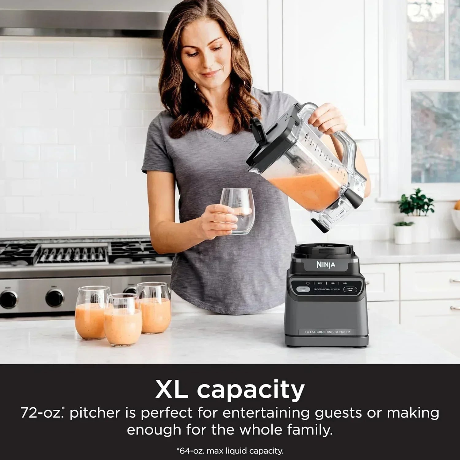Ninja BL660 Professional Compact Smoothie and Food Processor Blender 1100W 3 Functions wourant