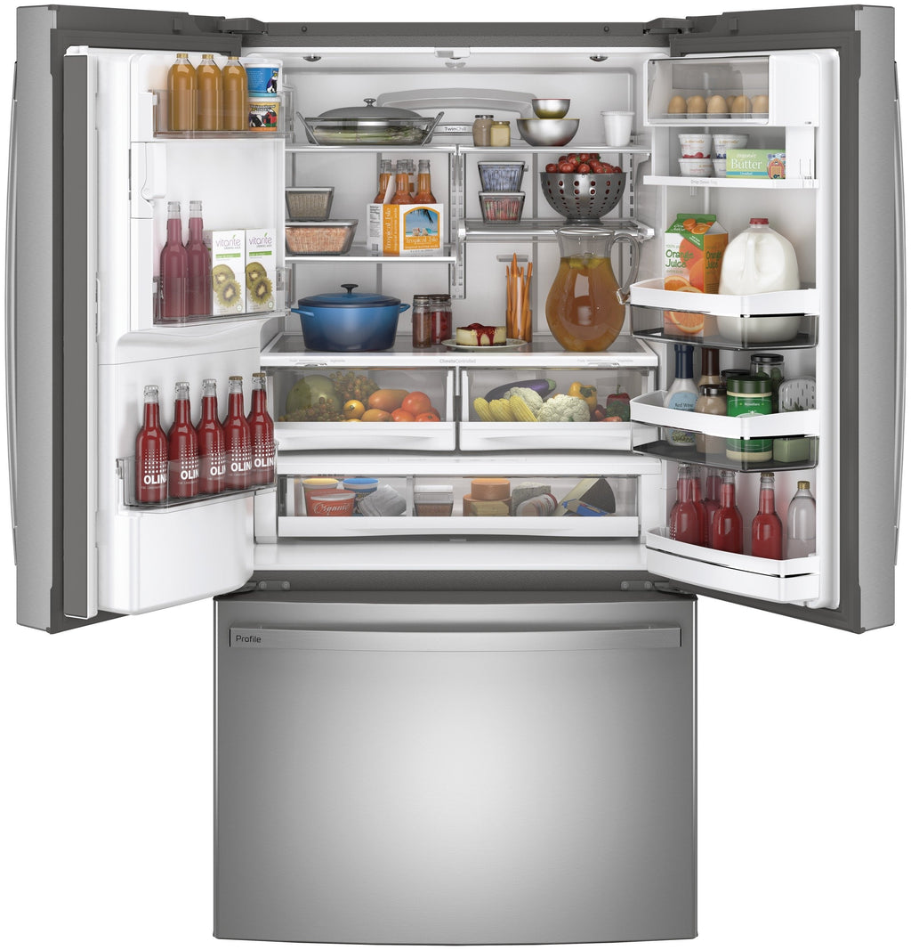 GE Profile Series ENERGY STAR® 27.7 Cu. Ft. Fingerprint Resistant French-Door Refrigerator wourant