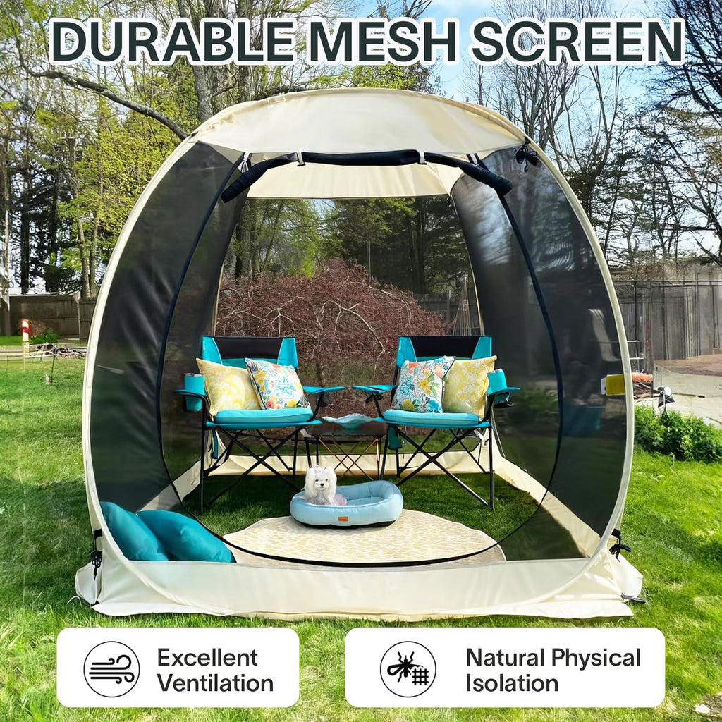 Alvantor Screen House Gazebo Pop Up Igloo Screened Canopy Tent with Mosquito Netting Sides wourant