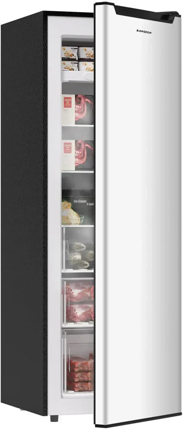 BANGSON Upright Freezer 7.0 Cu.ft Stand Up Freezer Convertible Upright Freezer/Refrigerator wourant