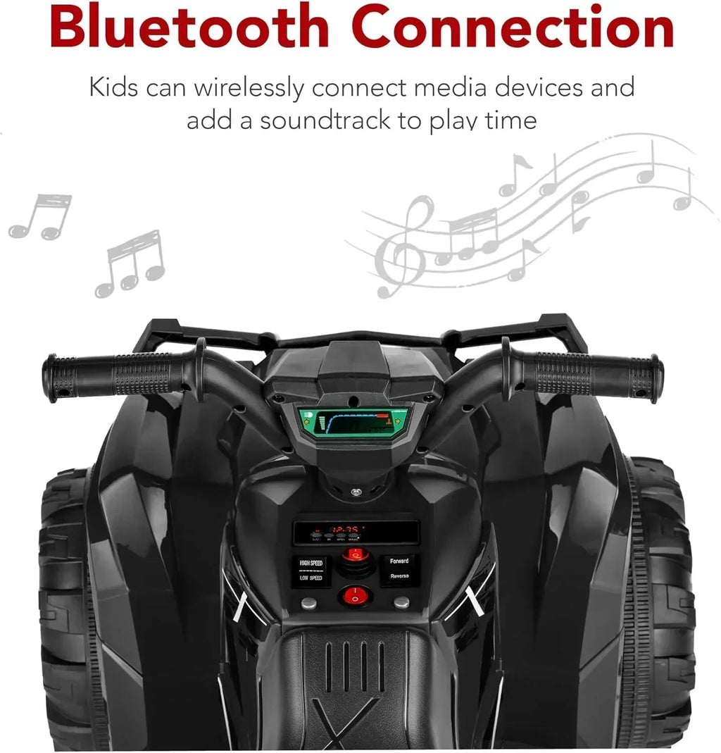Best Choice Products 12V Kids Ride-On Electric ATV 4-Wheeler Quad Car Toy Bluetooth Audio wourant