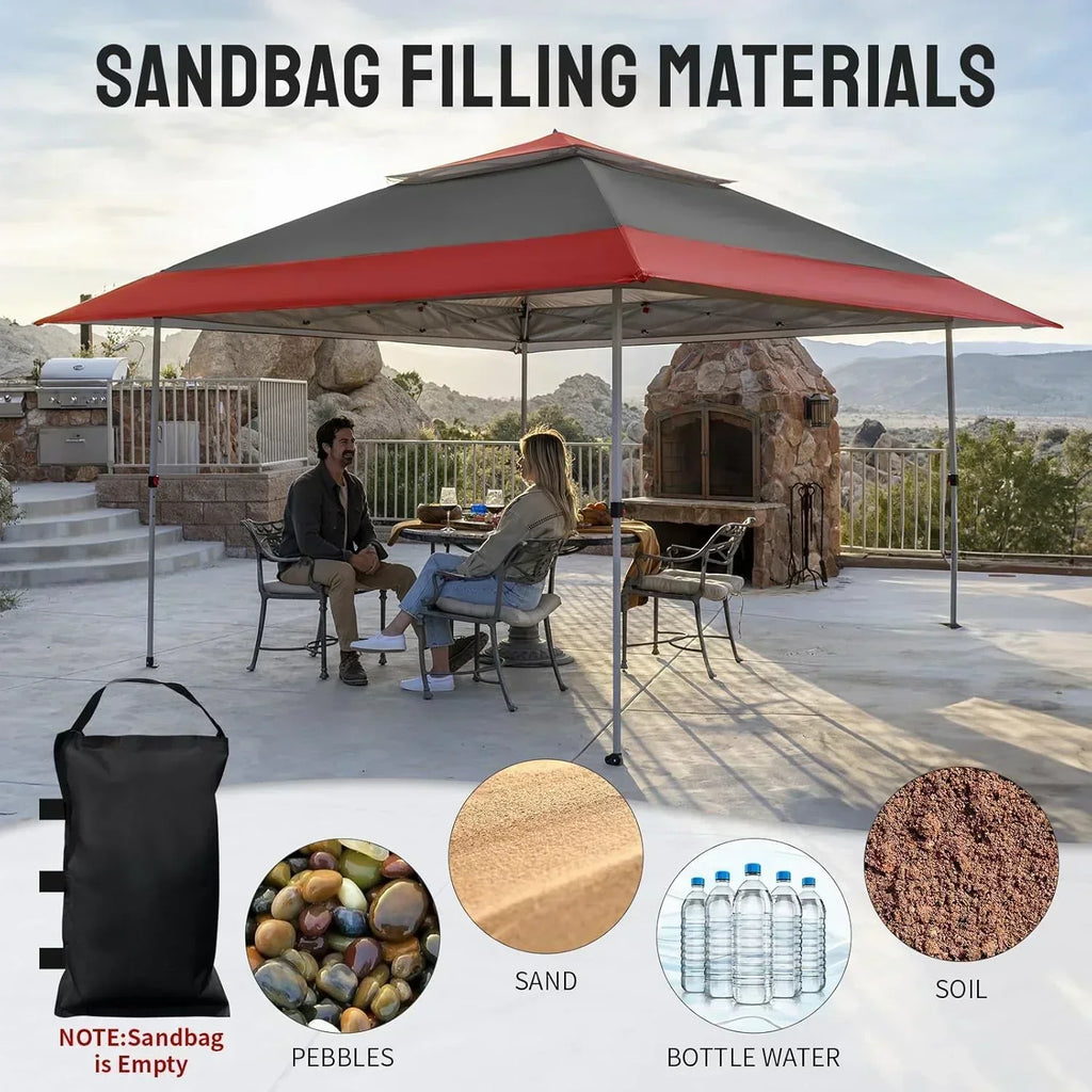 CROWN SHADES 13x13 Pop Up Gazebo Canopy Tent Gazebos on Clearance Outdoor Gazebo wourant