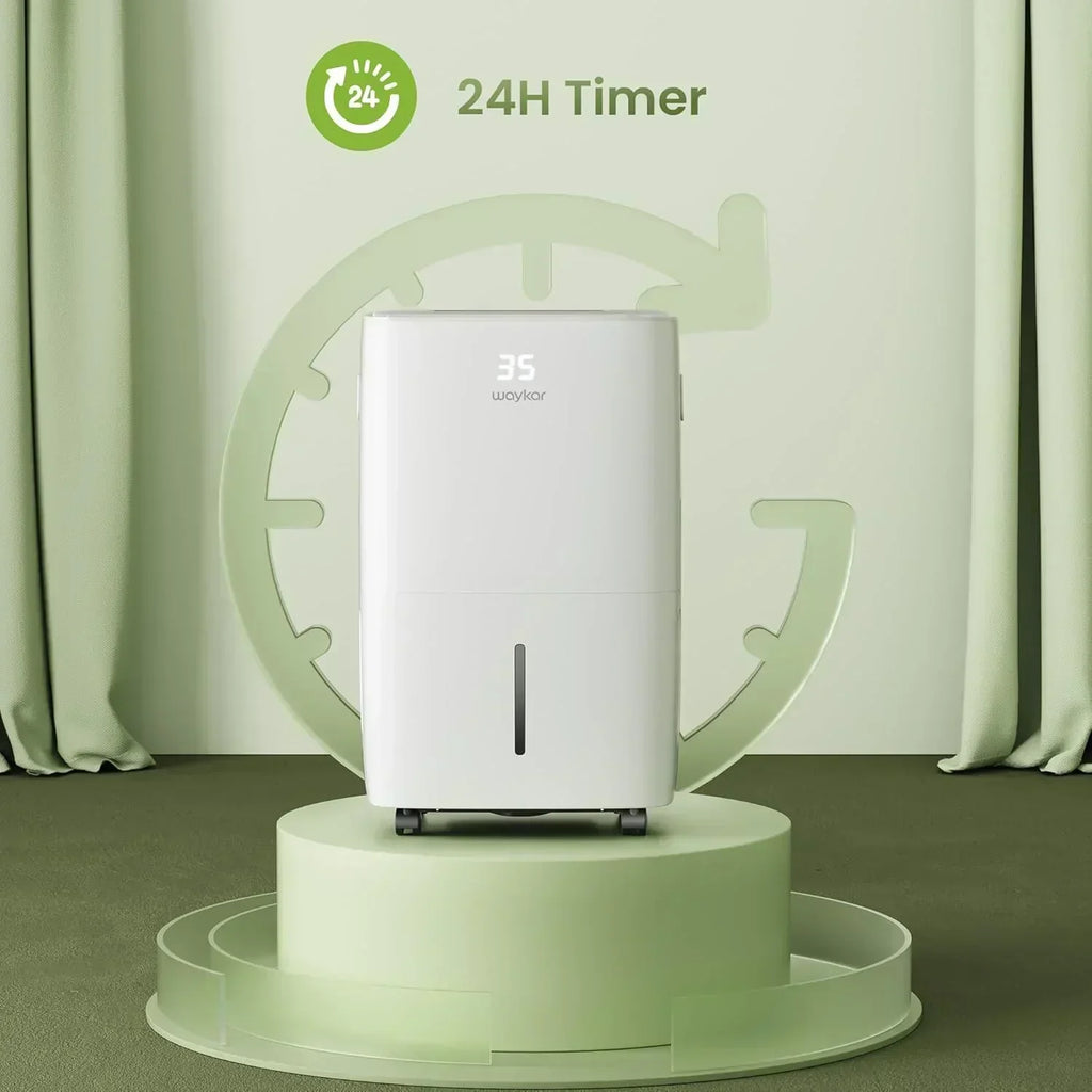 Waykar 2000 Sq Ft Dehumidifier for Home and Basements with Auto or Manual Drainage wourant