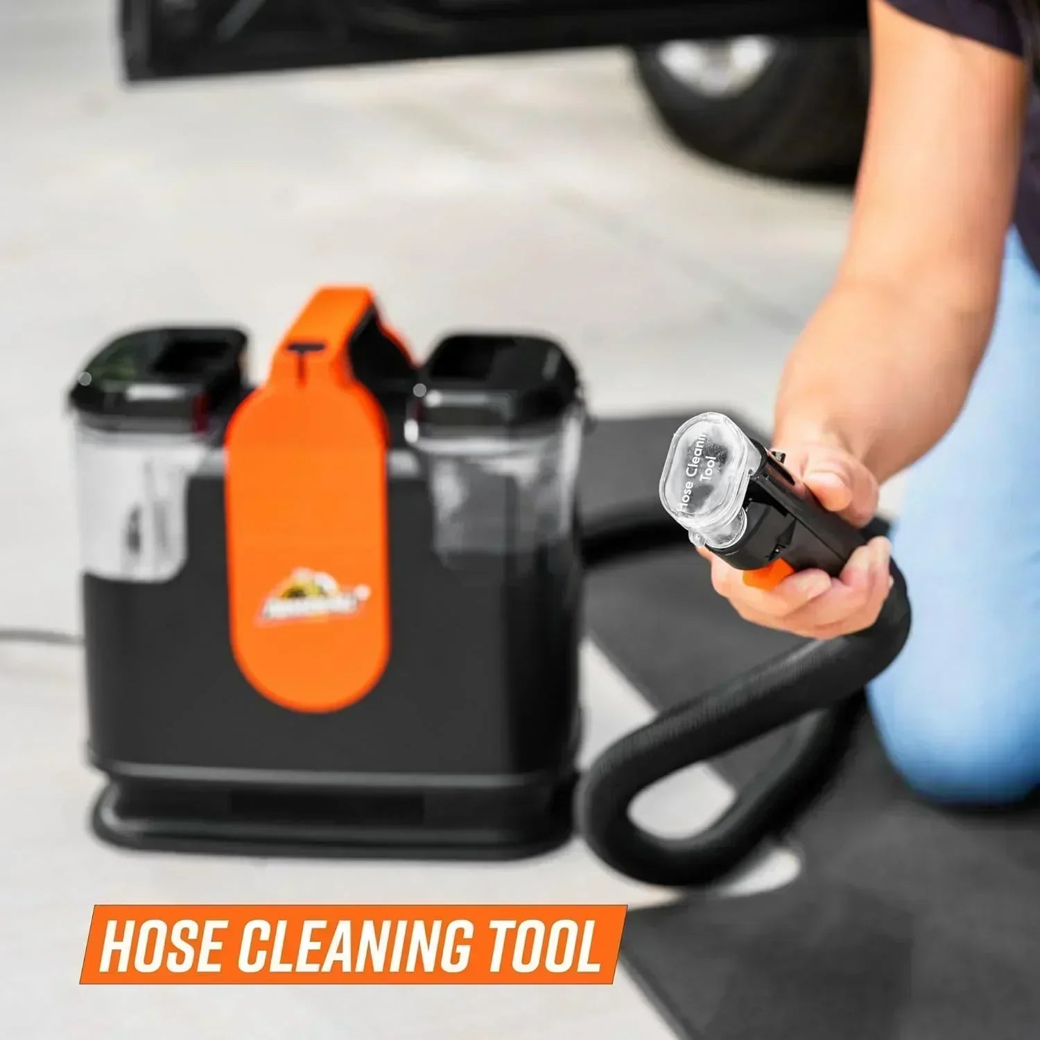 7 Amp Portable Spot Cleaner for Car Cleaning Carpet and Upholstery Stain Removal wourant