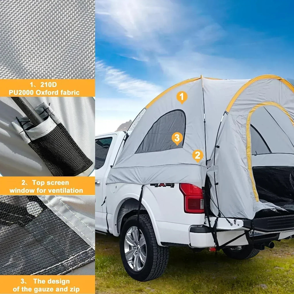 SUV Tent 5-9 Person Rectangle Car Tent for Family Waterproof Windproof for Car Camping Tents wourant