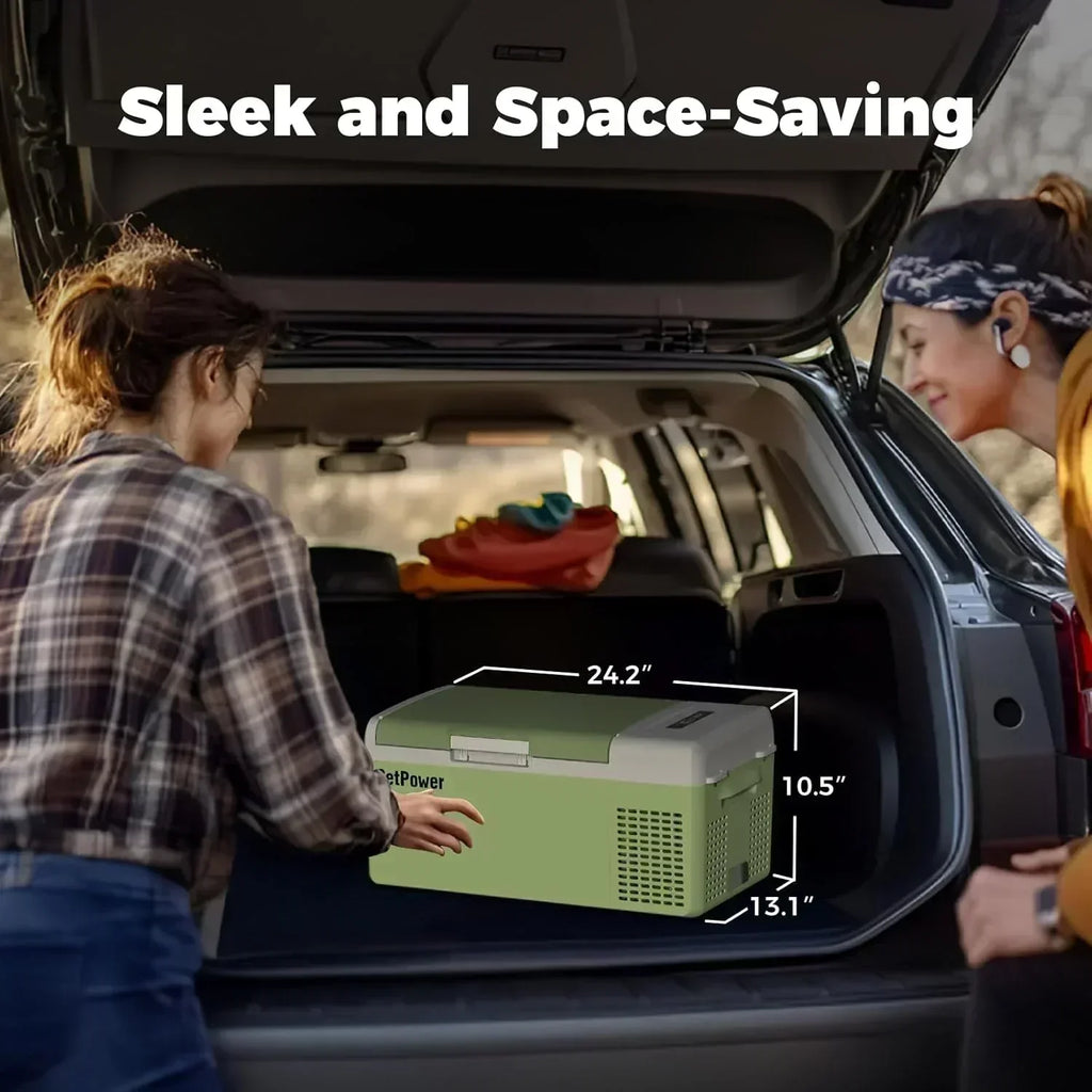 12V Refrigerator 21 Quart Portable Freezer 50 Hours Keep Cool Electric Cooler Car Refrigerator wourant