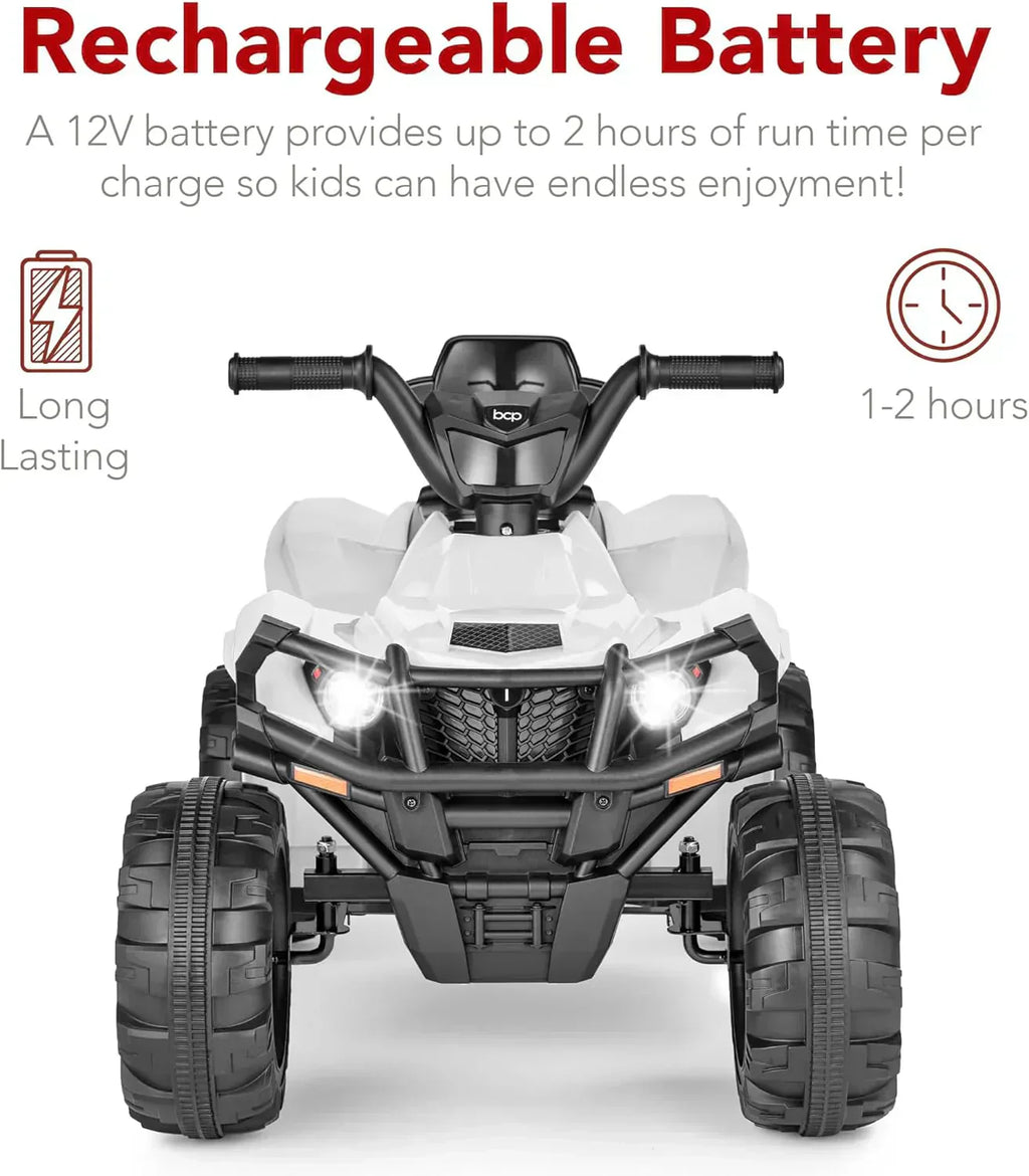 Best Choice Products 12V Kids Ride-On Electric ATV 4-Wheeler Quad Car Toy Bluetooth Audio wourant