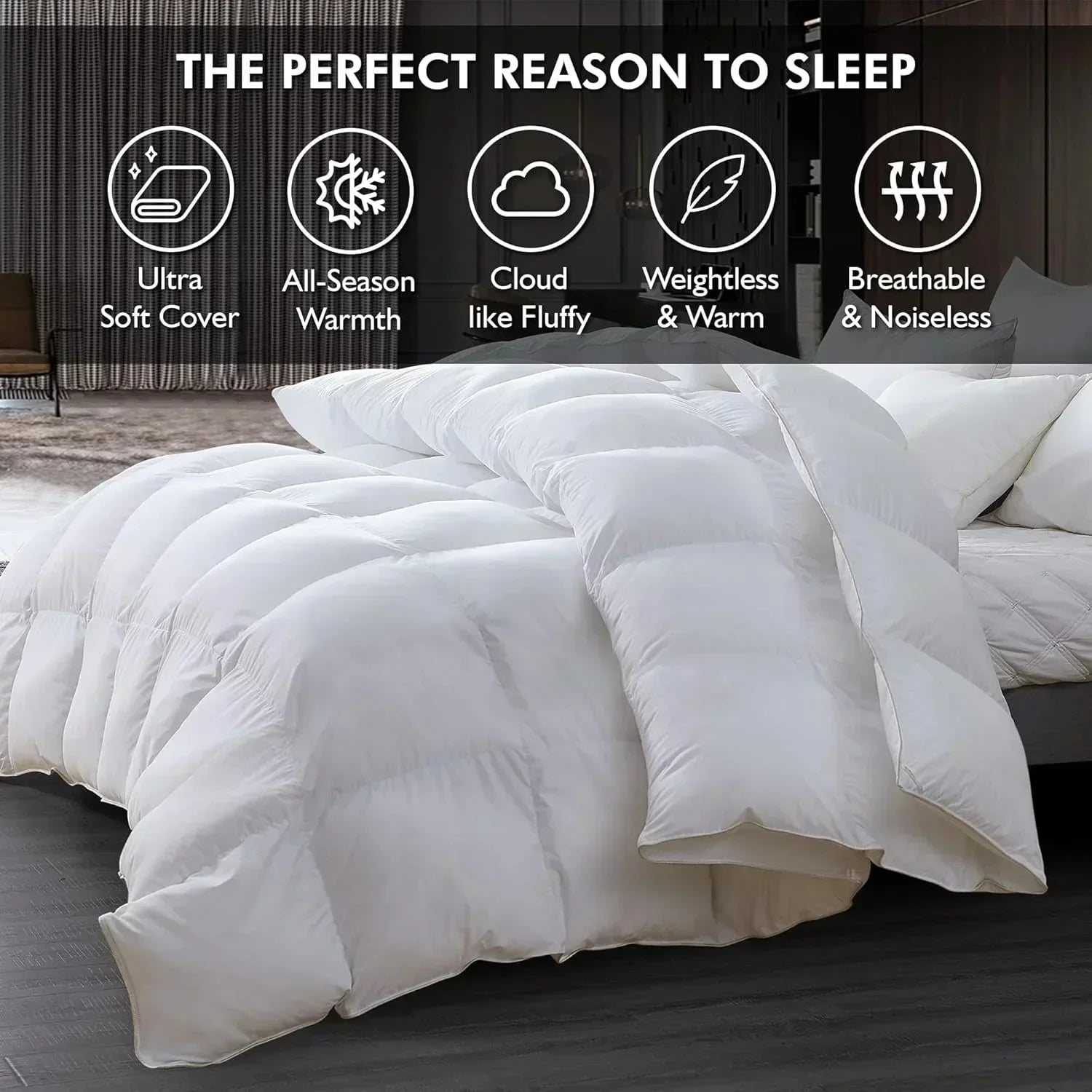 Baffle Box Design Comforter Duvet wourant