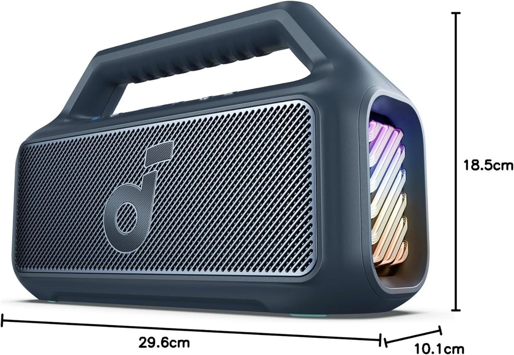 Outdoor Speaker 80W Subwoofer BassUp 2.0 24H Playtime IPX7 Waterproof Floatable RGB Lights wourant