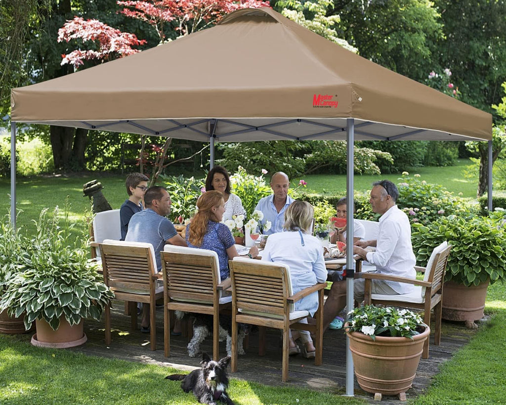 Durable Pop-up Canopy Tent with Roller Bag (10x10 Black) wourant