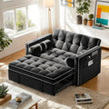 Pipishell 3 in 1 Convertible Sleeper Sofa Bed Pull Out Couch for Living Room USB Ports Side Pockets wourant