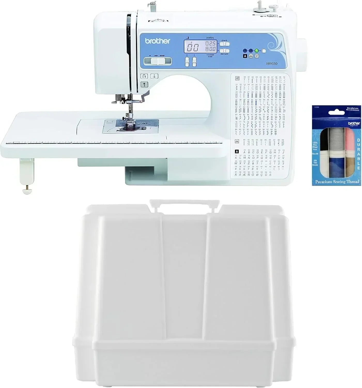 Brother Sewing and Quilting Machine Computerized 165 Built-in Stitches LCD Display Wide Table wourant