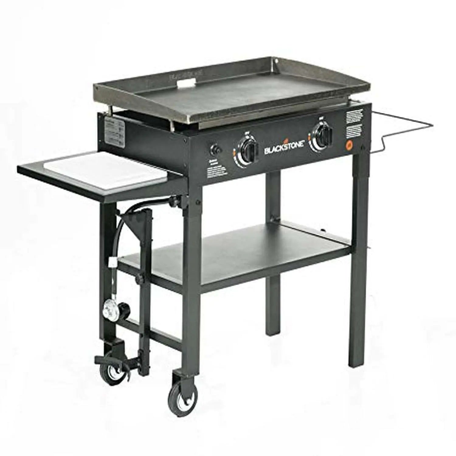 Blackstone 1853 Flat Top Gas Grill 2 Burner Propane Fuelled Rear Grease Management System wourant