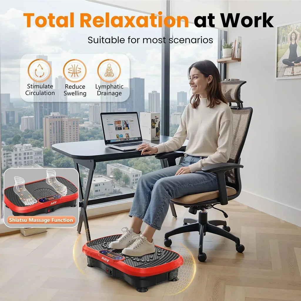 AXV Vibration Plate Fitness Platform Trainer Suitable for men and women to lose weight wourant