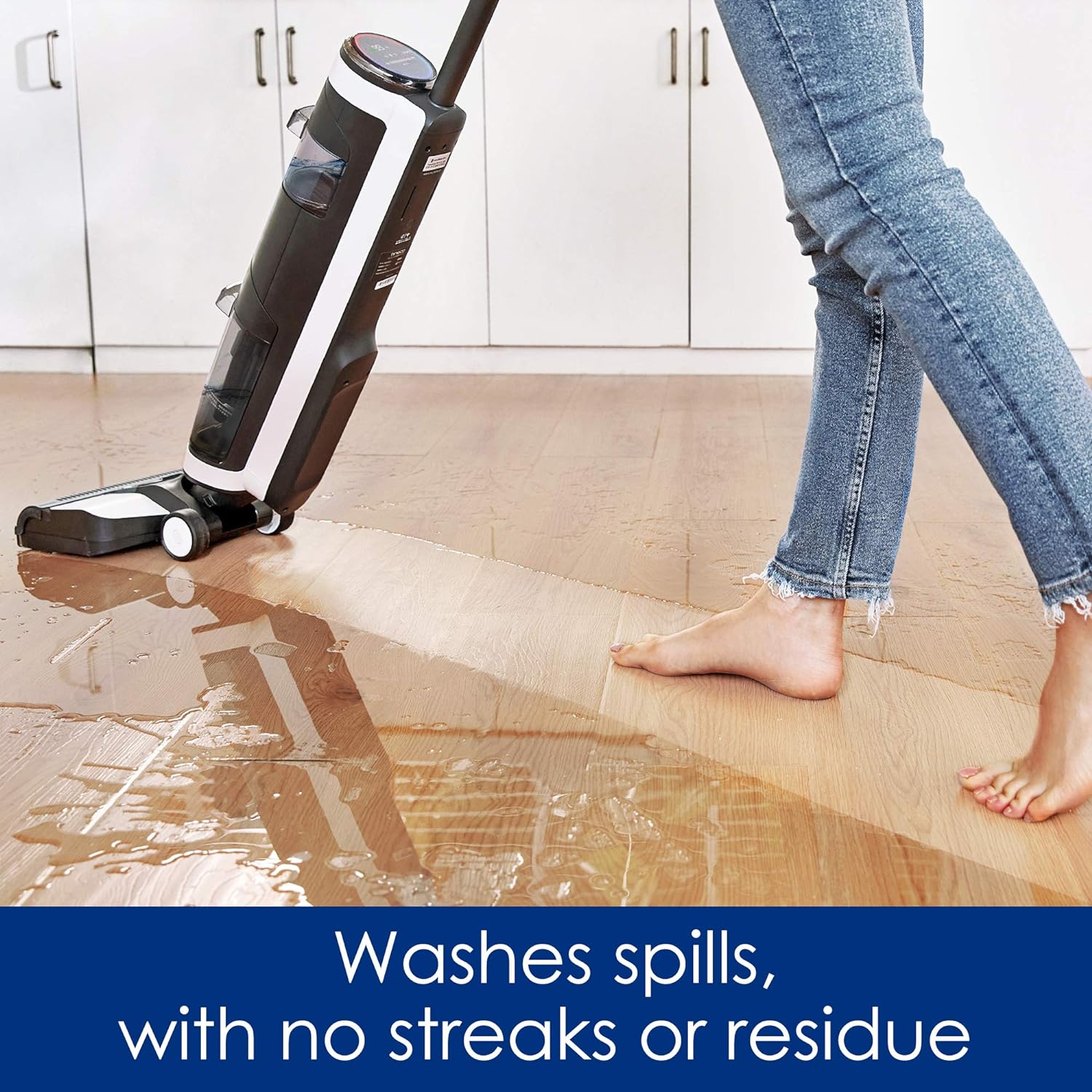 Wet Dry Vacuum Cordless Floor Cleaner and Mop One-Step Cleaning for Hard Floors wourant