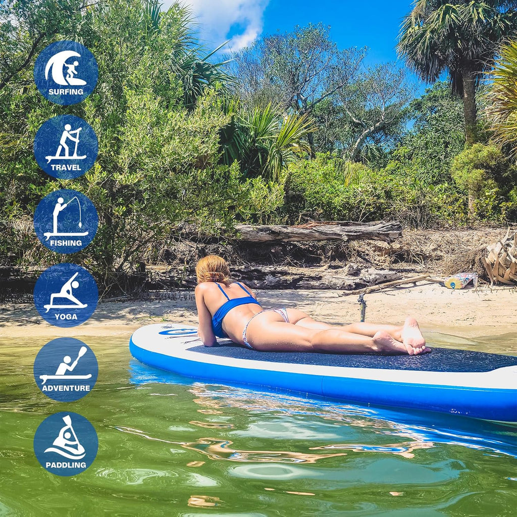 FunWater Stand Up Paddle Board Ultralight Inflatable Paddle Board with SUP Accessories wourant