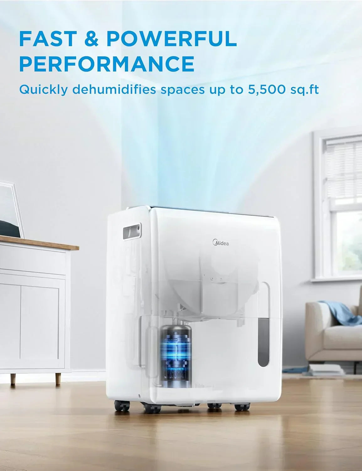 4,500 Sq. Ft.Dehumidifier for Basement Energy Star Certified With Reusable Air Filter 50 Pint wourant