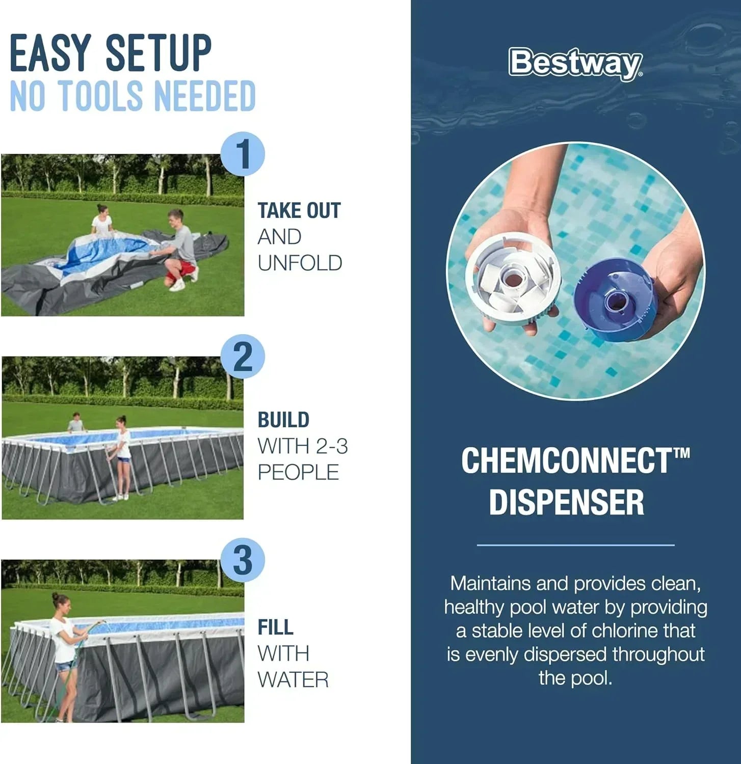 Power Steel 14' x 8'2" x 39.5" Oval Above Ground Pool Set Includes 530gal Filter Pump Ladder wourant