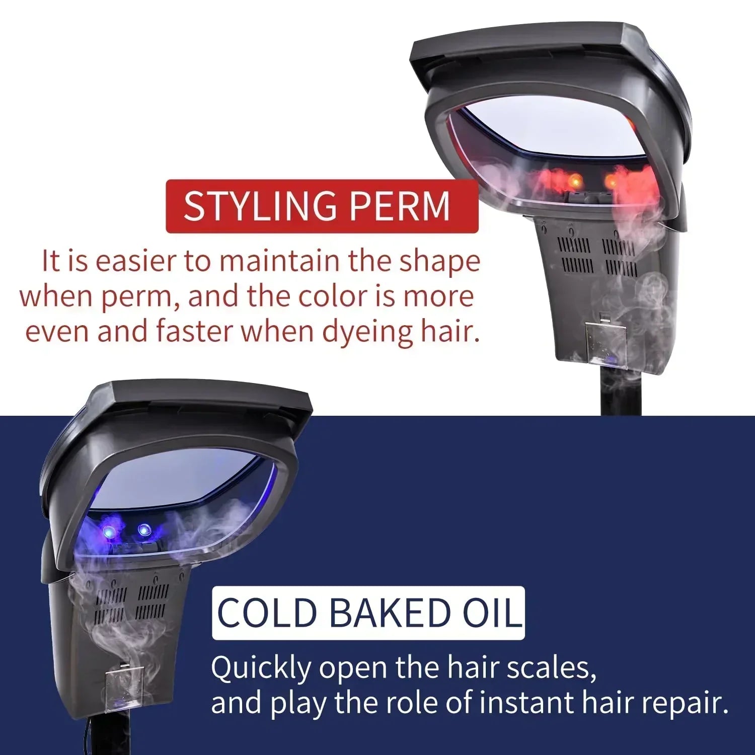 Hair Salon Professional O3 Ozone Micro Mist Hair Steamer Accelerator Color Processor Hair Care wourant
