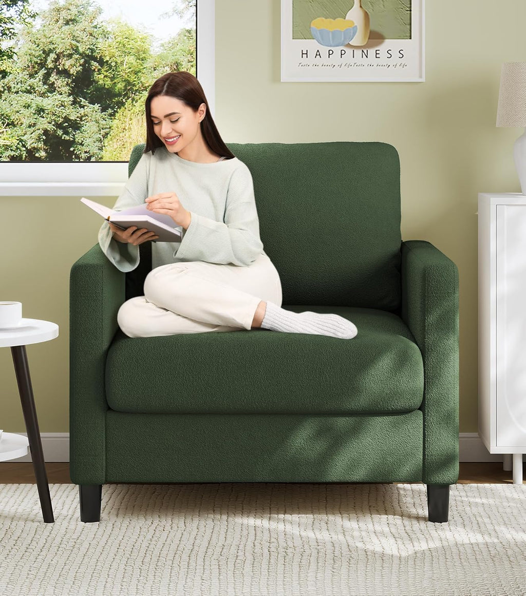 Loveseat Sofa 51" Love Seat Comfy Corduroy Small Loveseat Tool-Free Setup Couch wourant
