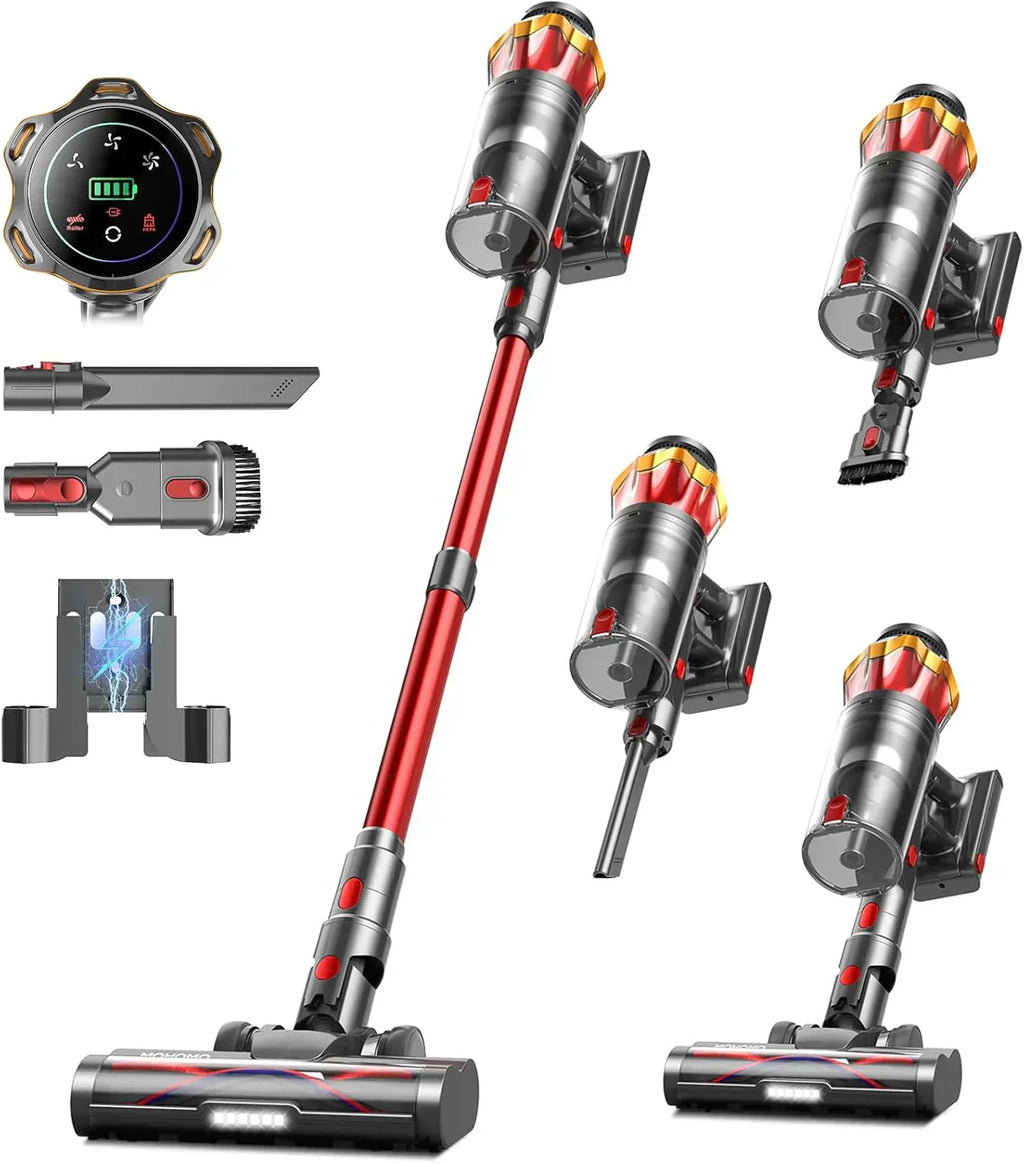 Cordless Vacuum Cleaner 580W 48KPA 65Mins Vacuum Cleaners for Home Self-Standing Stick Vacuum wourant