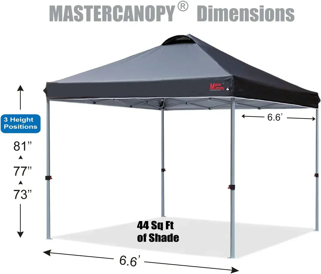 Durable Pop-up Canopy Tent with Roller Bag (10x10 Black) wourant