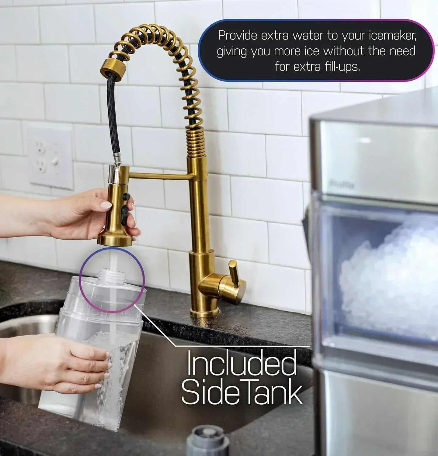 GE Profile Opal 2.0 with 0.75 Gallon Tank Chewable Crunchable Countertop Nugget Ice Maker wourant