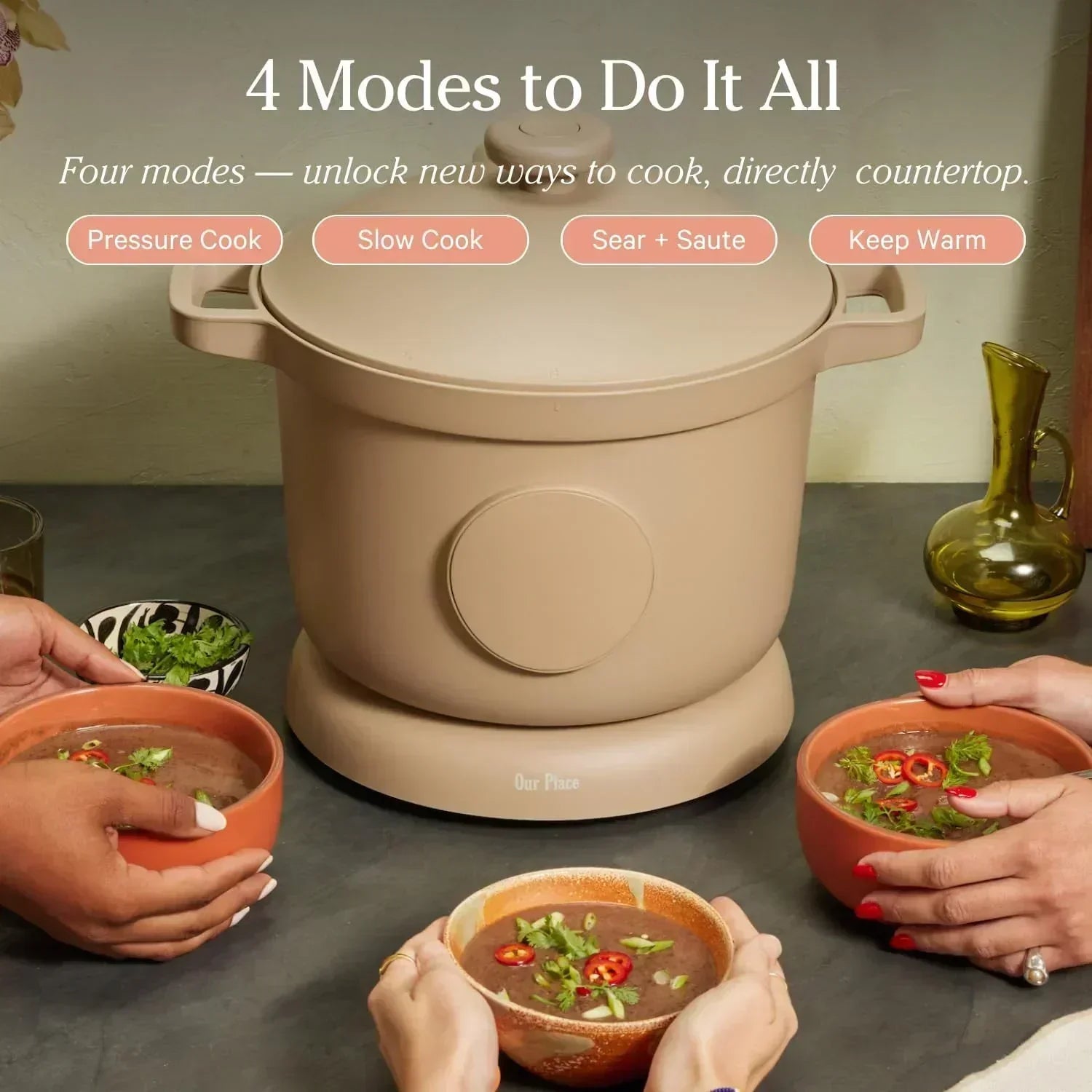 Our Place Dream Cooker 6-quart Multicooker 4 Versatile Modes Pressure Cook Slow Cook Sear wourant