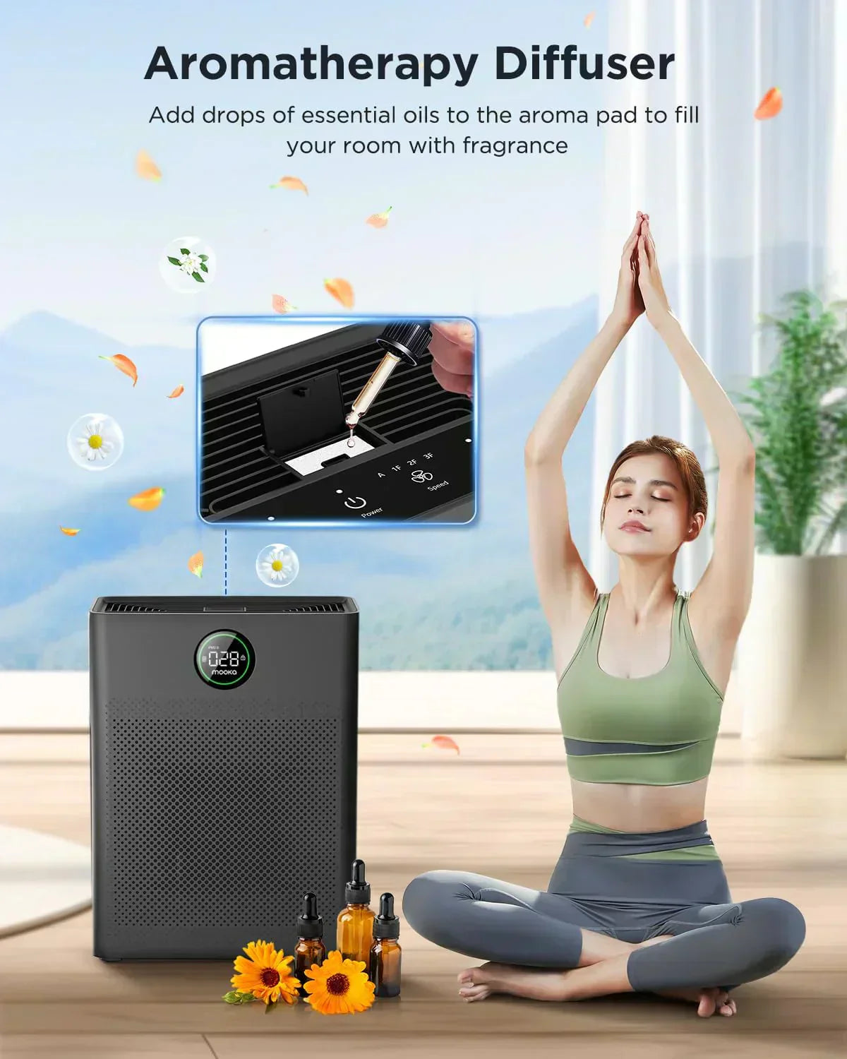 Air Purifiers for Home Large Room up to 2200sq.ft MOOKA Air purifier for Home Pets wourant
