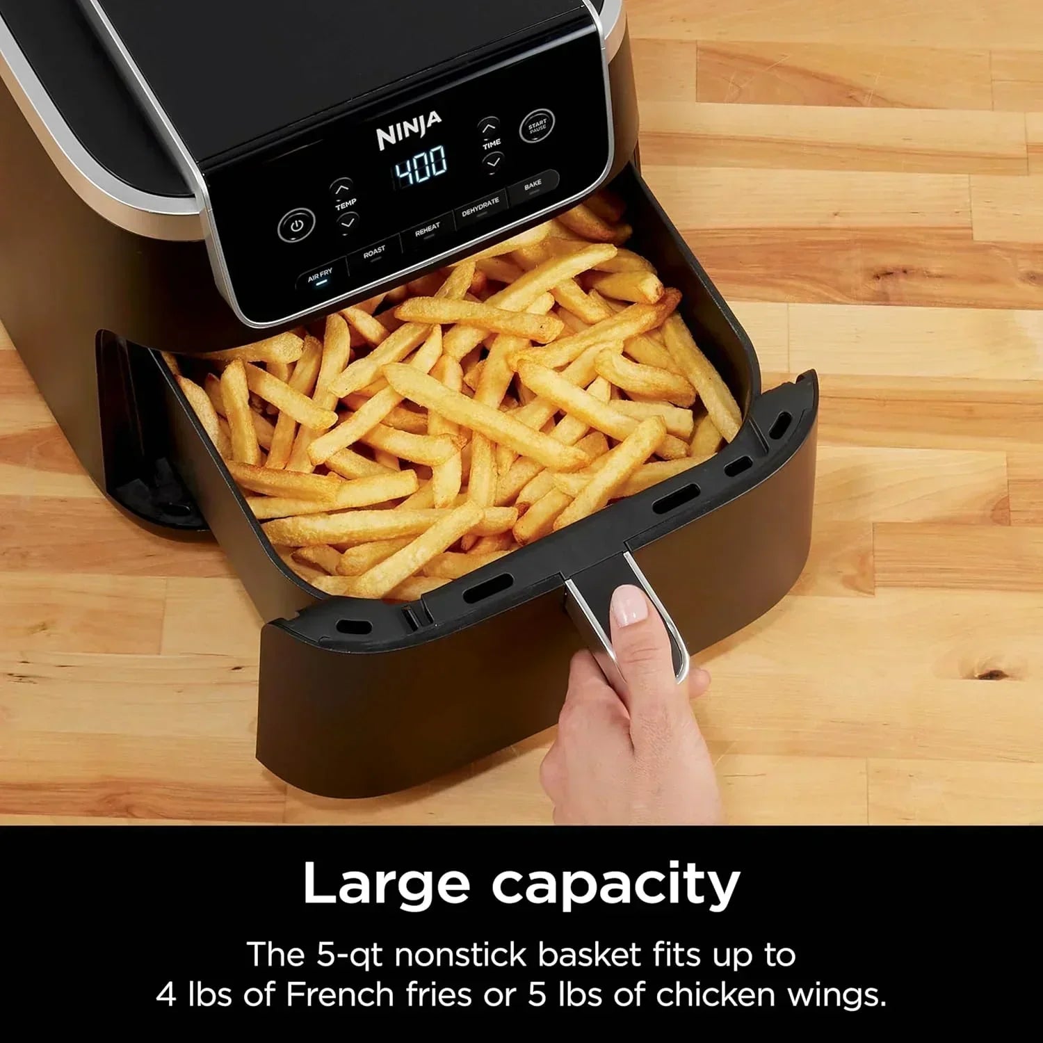 Ninja Air Fryer Pro XL 6-in-1 with 6.5 QT Capacity Max Crisp Air Fry Air Roast Bake wourant