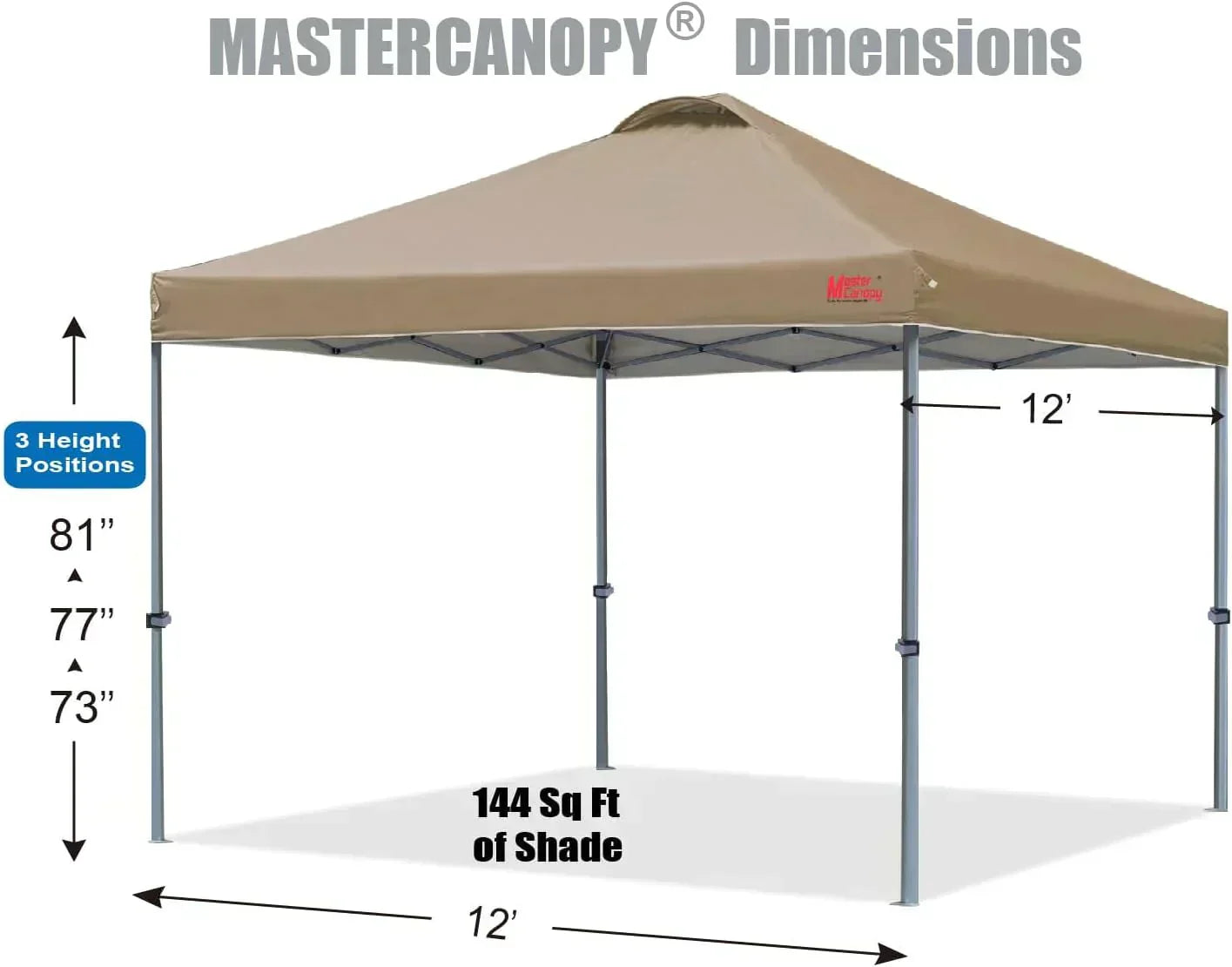 Durable Pop-up Canopy Tent with Roller Bag (10x10 Black) wourant