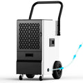 130 Pint Crawl Space Dehumidifier with Drain Hose Dehumidifier for Home and Basement wourant