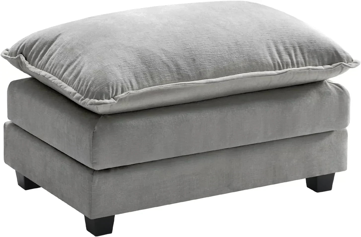 111.4 Inch L Shaped Modern Sofa Modular Cloud Sofa with Ottoman 4 Seater Chenille Deep Seat Sofa wourant