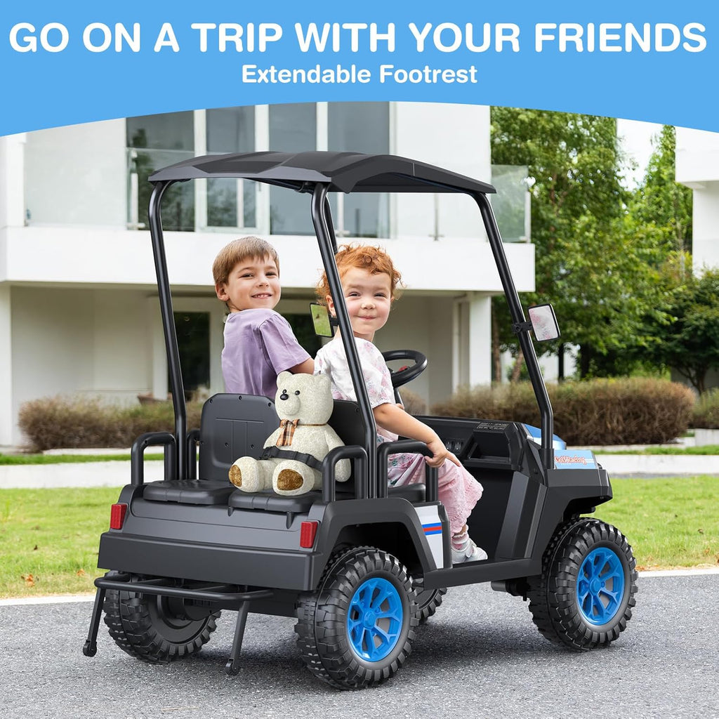 R9 24V Children's Golf Cart with Remote Control Removable Awning wourant