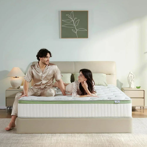 12-inch queen-size mattress medium-firm memory foam hybrid mattress with pocket springs wourant
