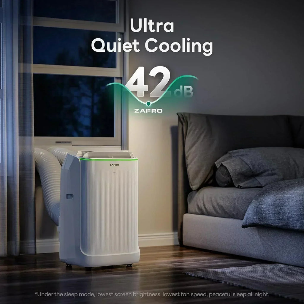 ZAFRO 8,000 BTU Portable Air Conditioners 4 Modes Portable AC Unit with Fast Cooling wourant