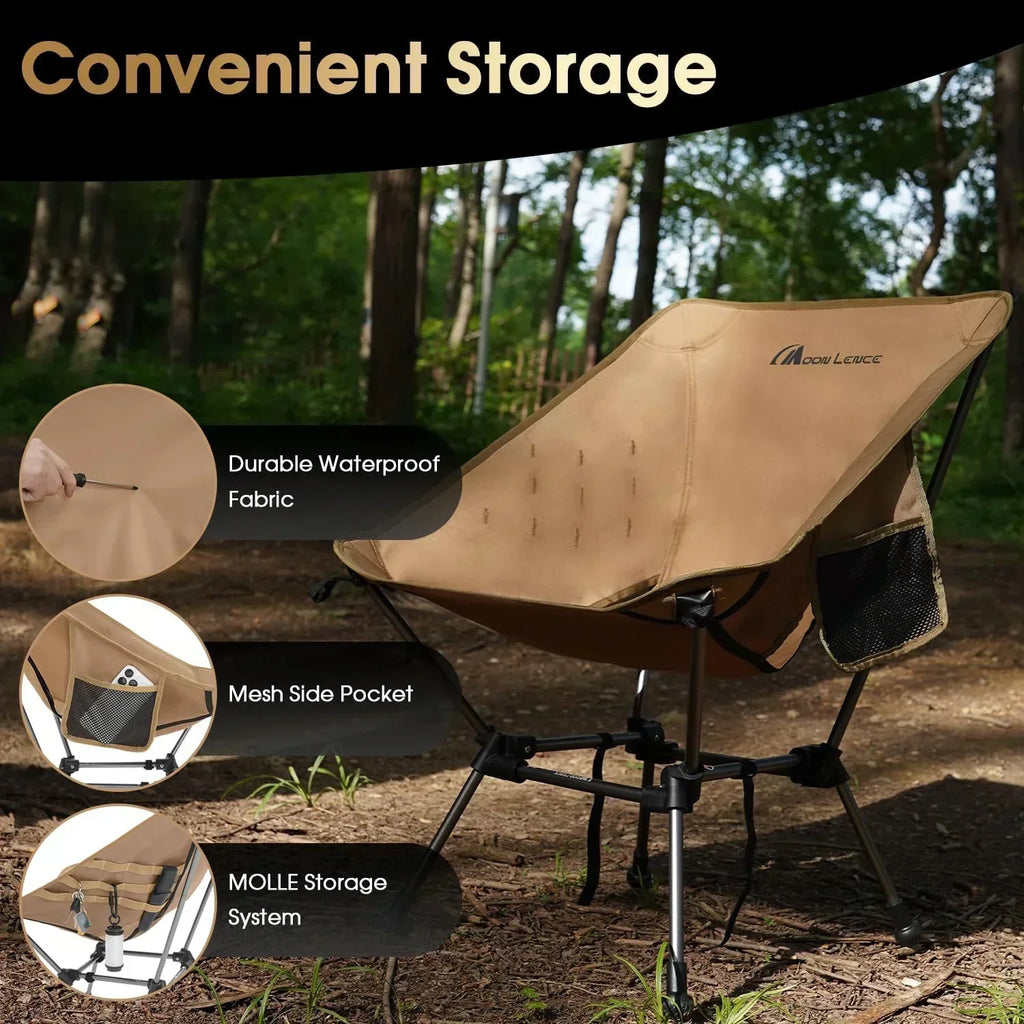 Portable Camping Chair Plus Folding Chair for Backpacking and Hiking wourant