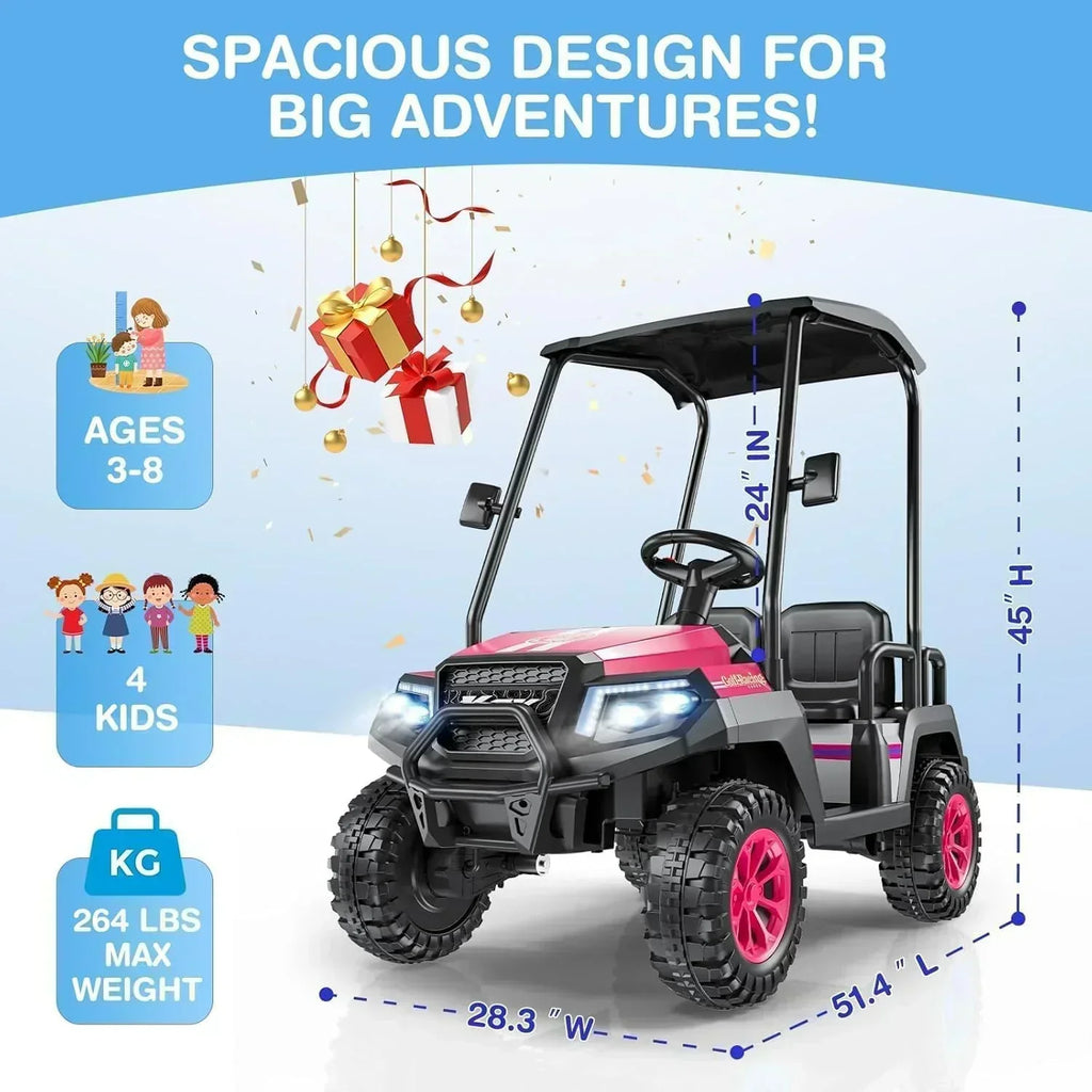 R9 24V Children's Golf Cart with Remote Control Removable Awning wourant