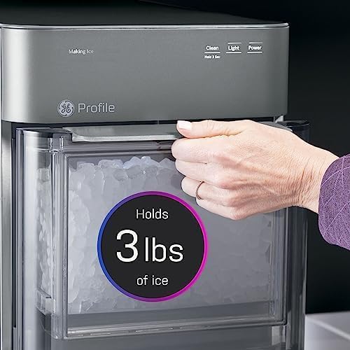 GE Profile Opal 2.0 XL with 1 Gallon Tank Chewable Crunchable Countertop Nugget Ice Maker wourant
