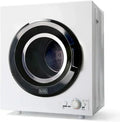 Compact Clothes Dryer 1.5 Cu. Ft. 850W Electric Dryer 120V Vented Dryer Stainless Steel Drum wourant