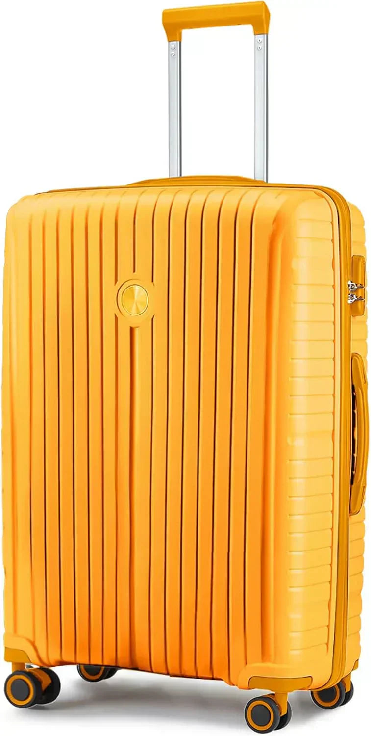 5-piece PP hardshell lightweight travel carry-on luggage set with dual spinner wheels wourant