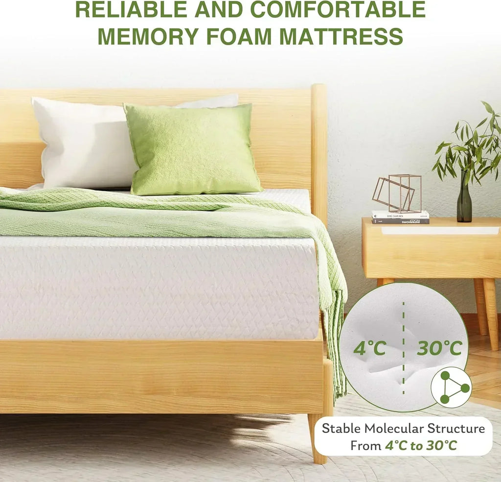 8-inch double mattress with memory foam for medium firm support wourant