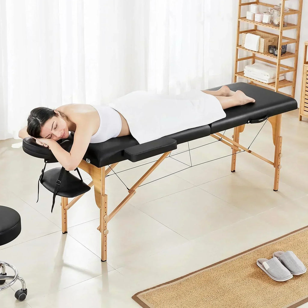 Yaheetech Massage Table Portable Lash Beds Spa Bed Massage Couch Foldable Spa Tables wourant